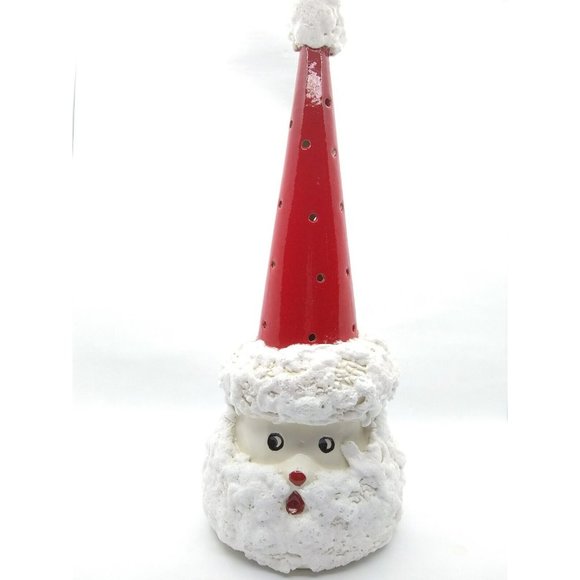 bhadon Other - Santa Claus 12.75" Faux Candle Votive Holder? Decor Signed Bhadon